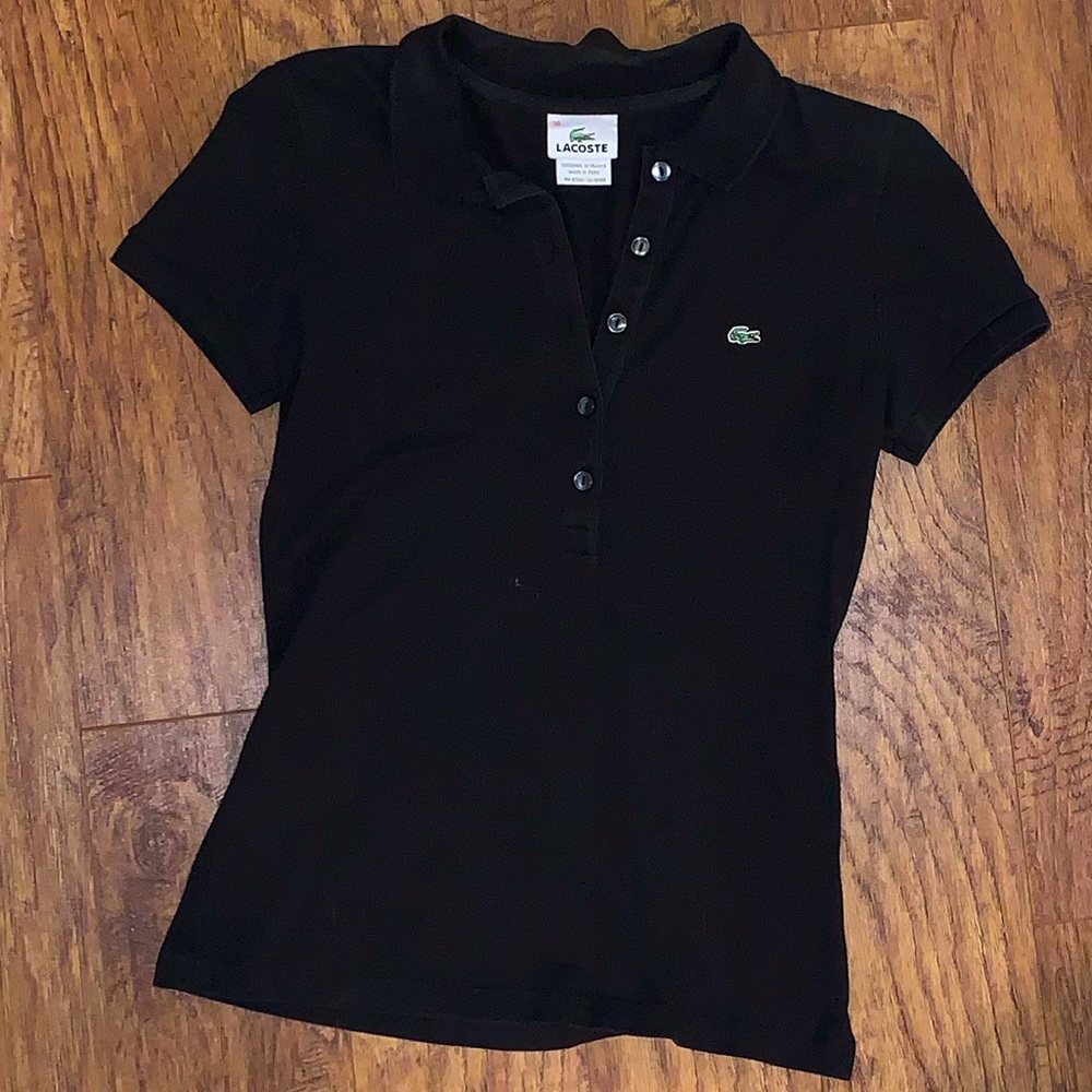 Black Lacoste Polo